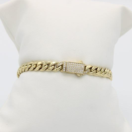 Offer $1,140.00 Miami Cuban Bracelet Yellow Gold