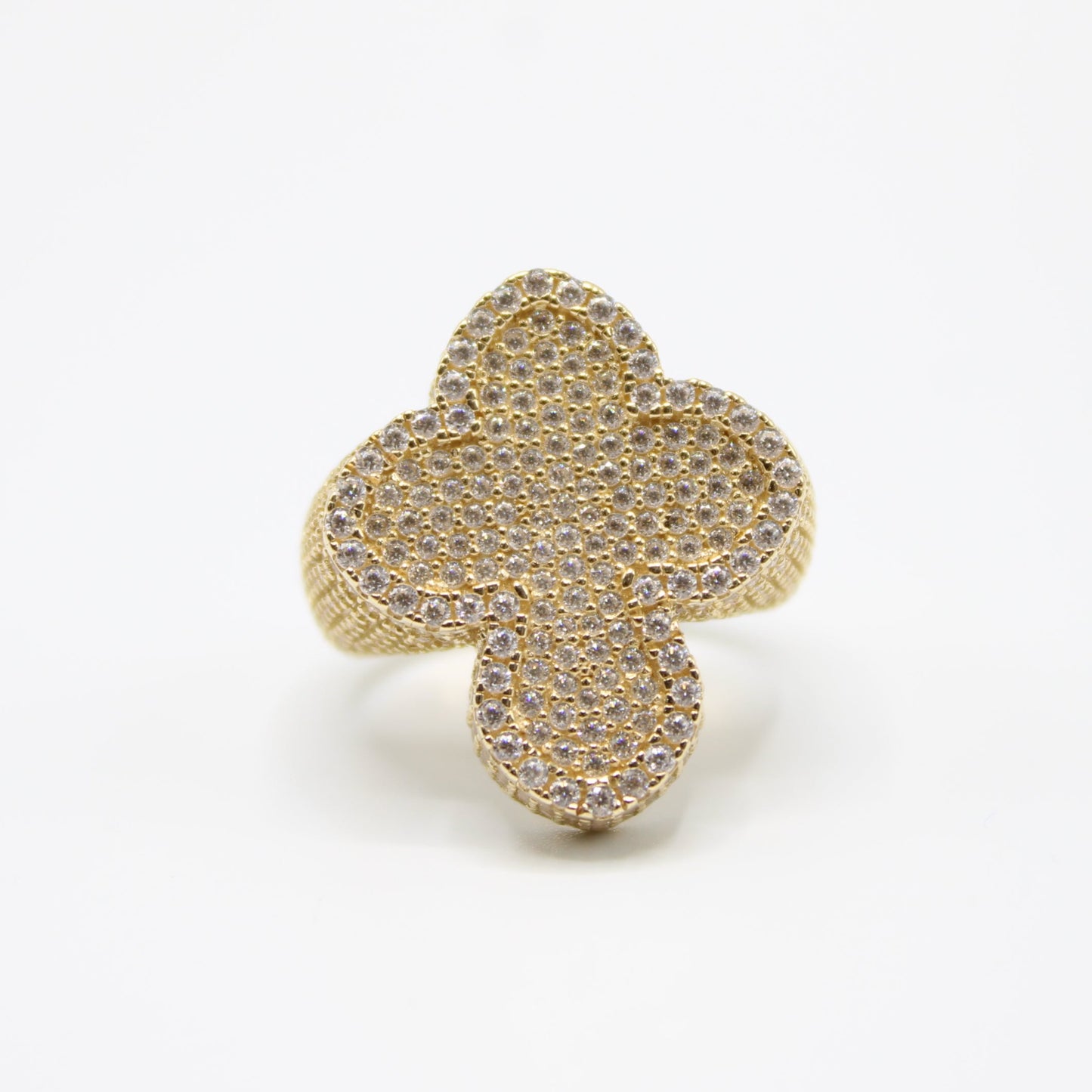 *NEW* 14k CZ Cross Men's Ring