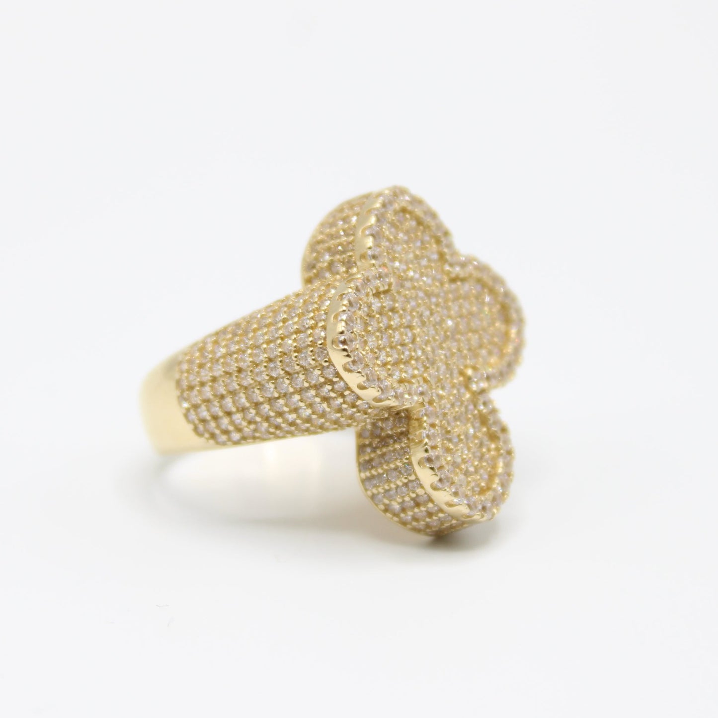 *NEW* 14k CZ Cross Men's Ring