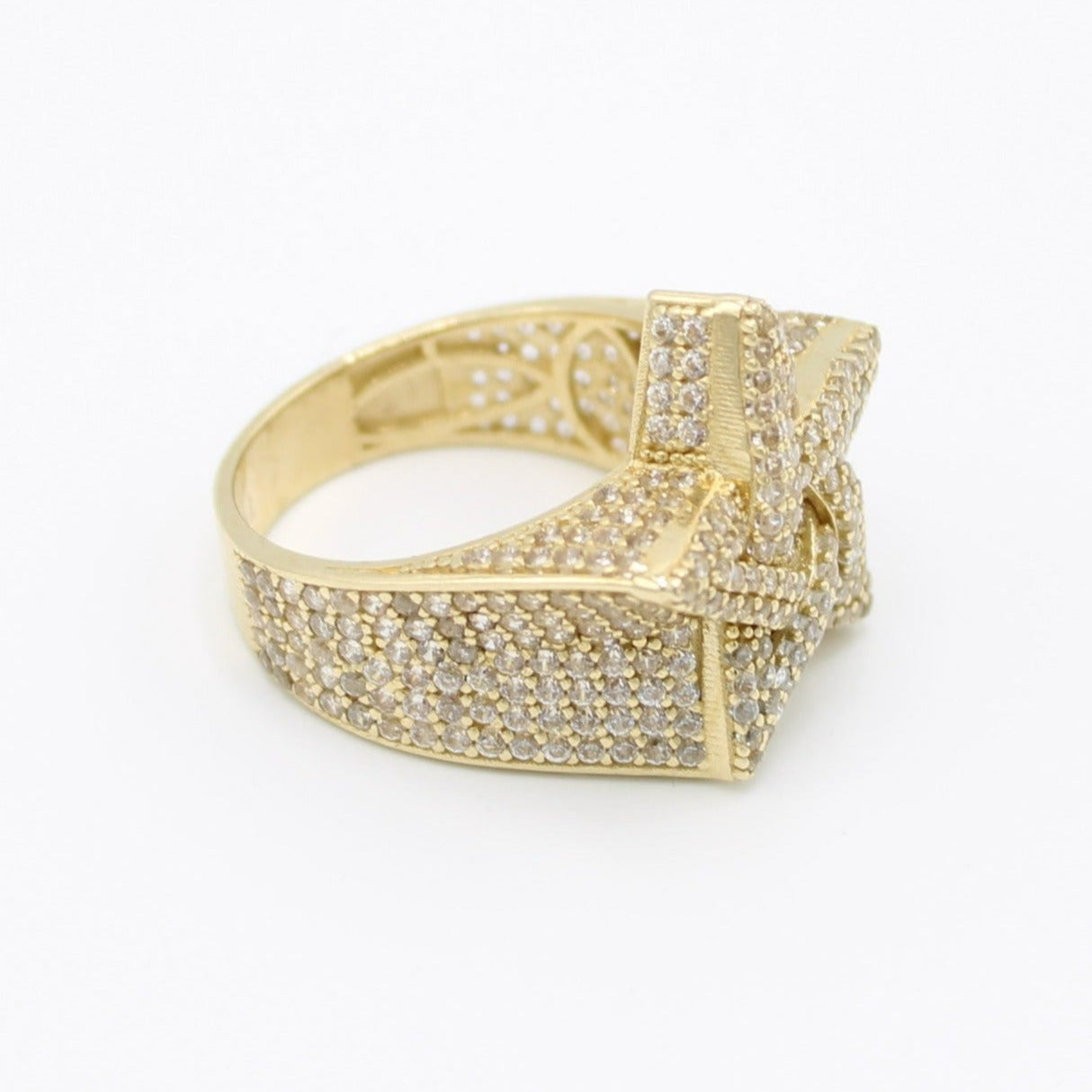 14K StaršCz Men's Ring