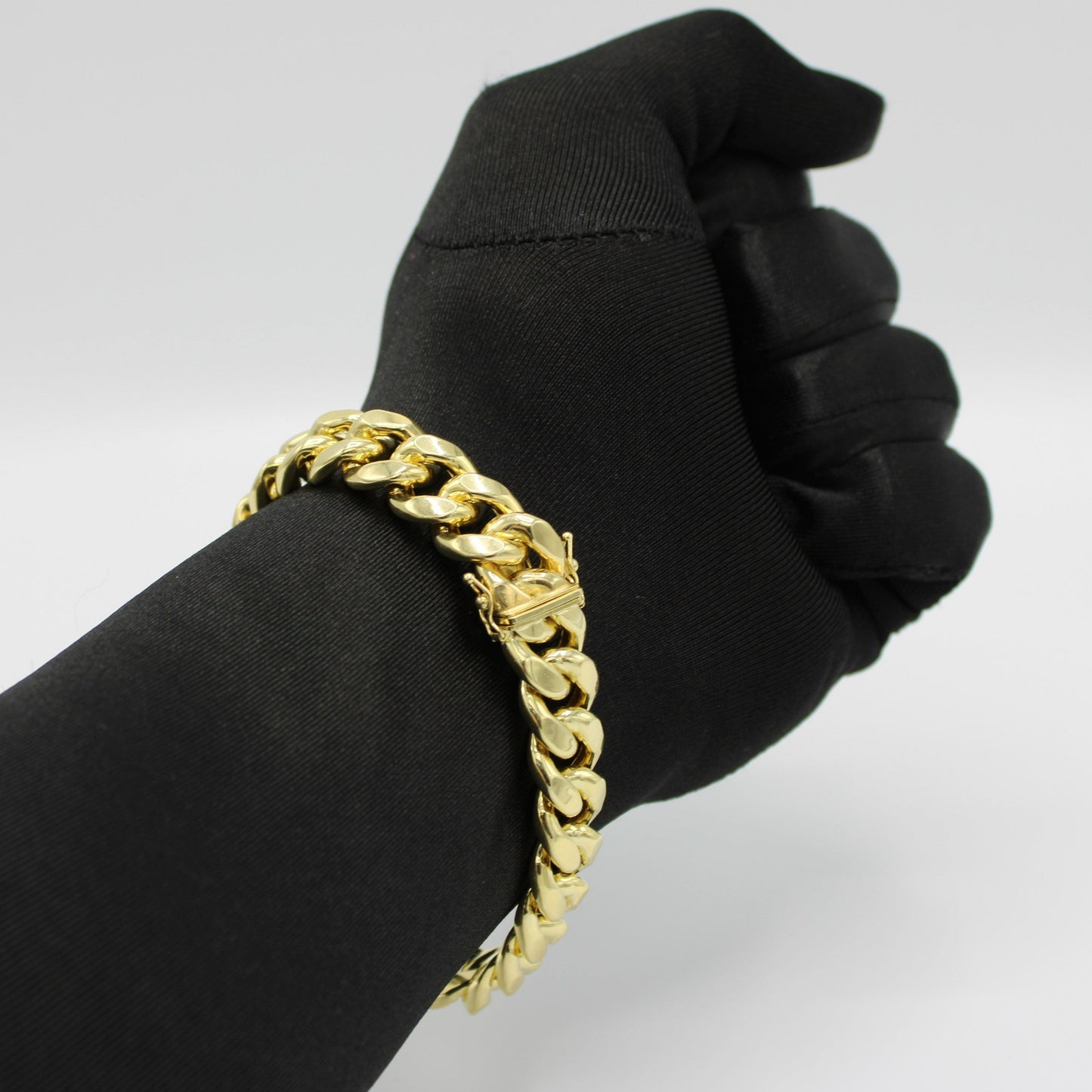 14K Semi-Solid Miami Cuban Bracelet