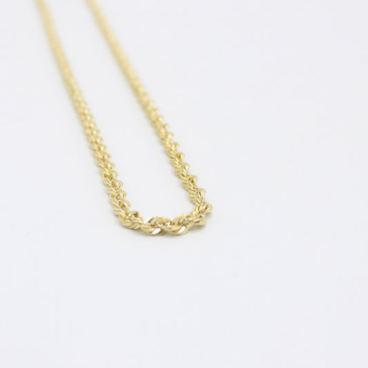14K Hollow Rope Chain \\ 3.7 mm - 20â \\