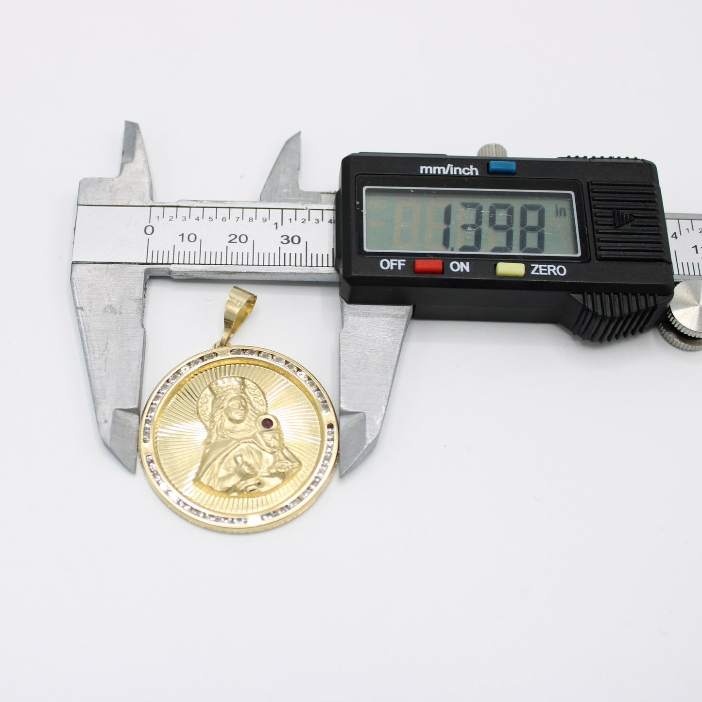 14K Santa Barbara Cz Stones Pendant Yellow Gold