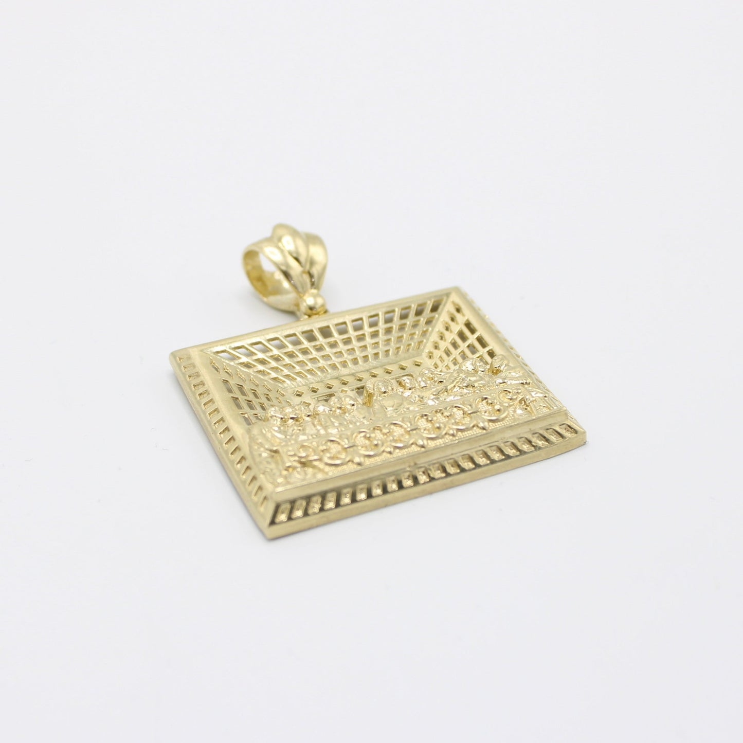 14K The Last Supper (Ultima Cena) Pendant Yellow Gold