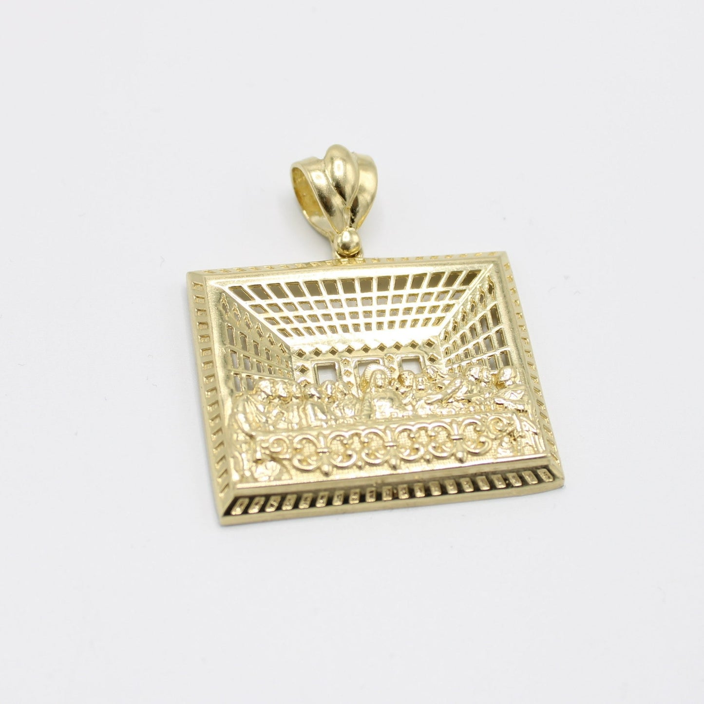 14K The Last Supper (Ultima Cena) Pendant Yellow Gold