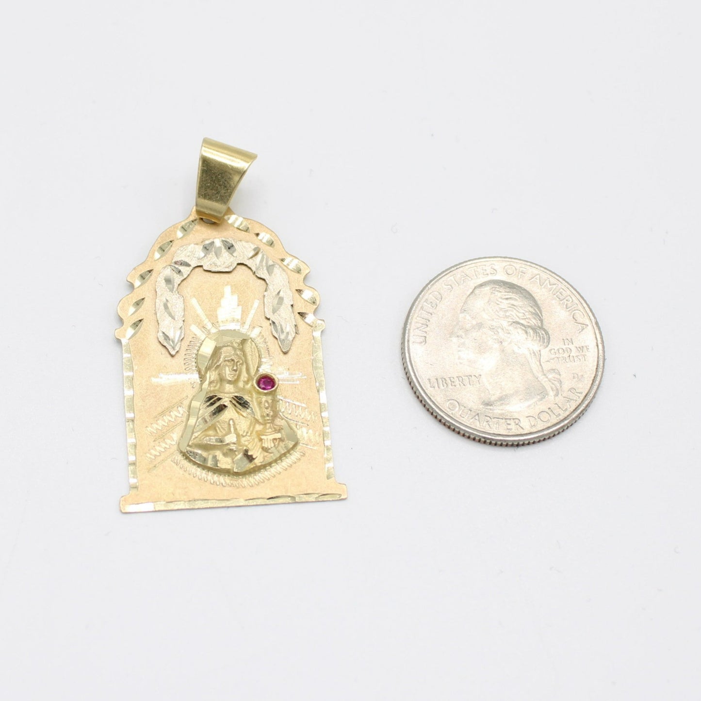 14K Santa Barbara Pendant Yellow Gold