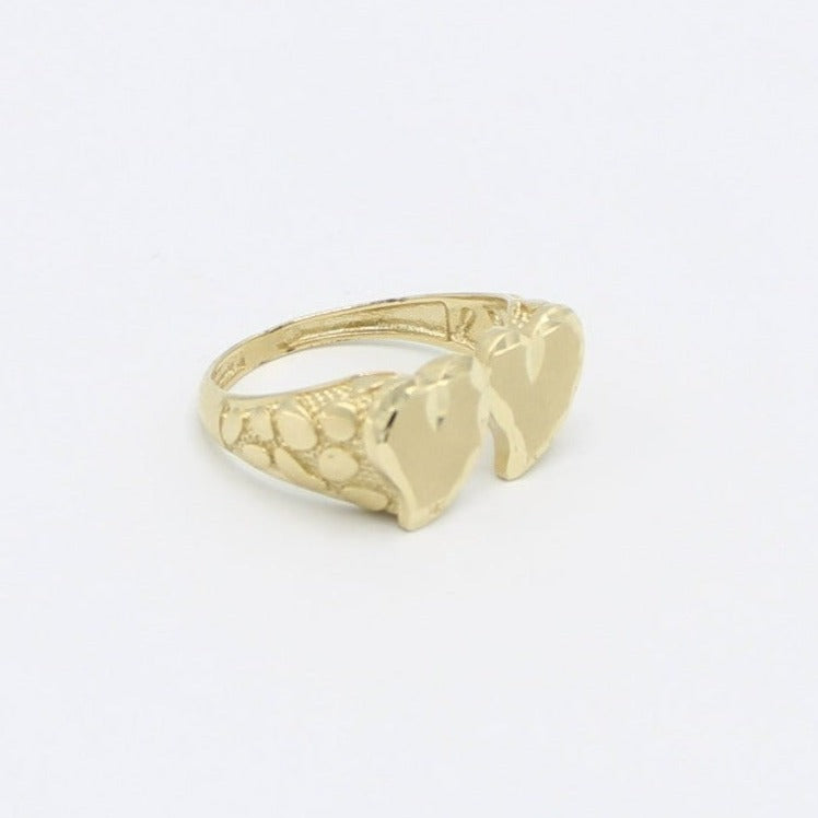 14K Doble ❤️Heart❤️ Women's Gold Ring