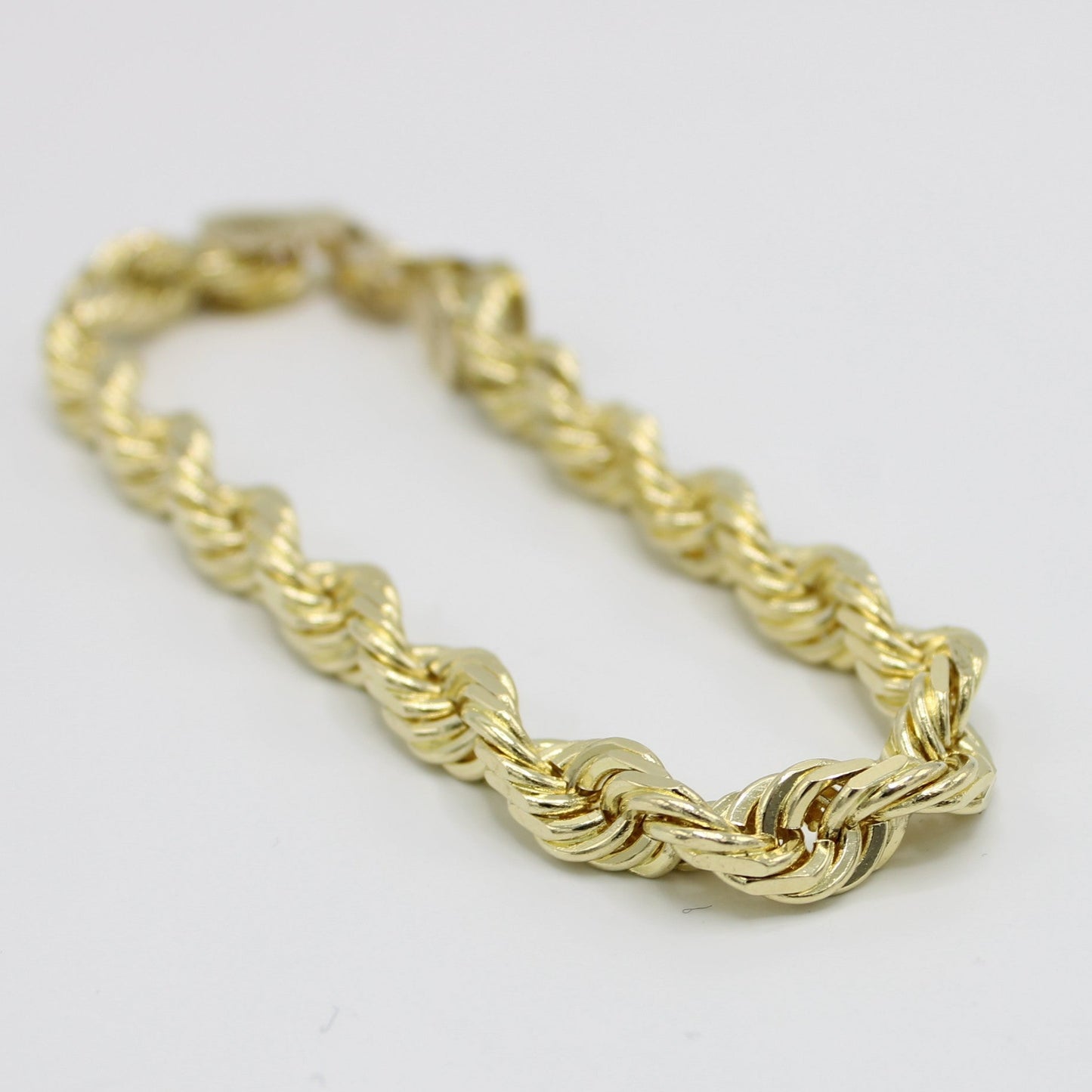 14K Solid Rope Bracelet Yellow Gold