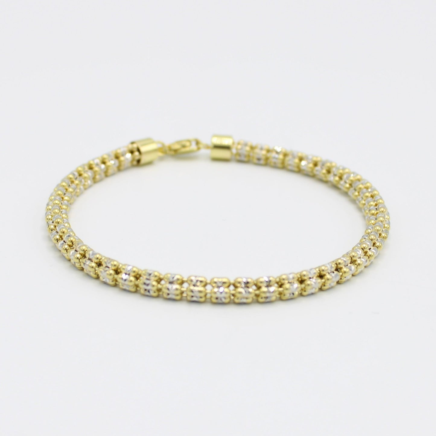 14K Moon Ice Bracelet Yellow Gold