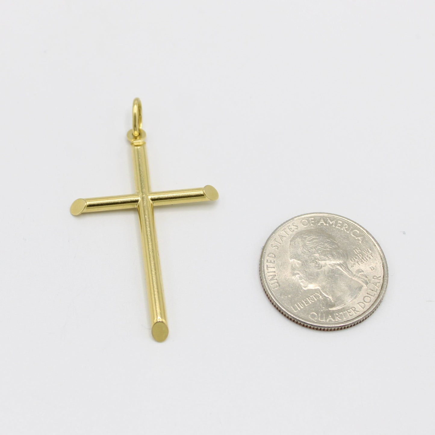 14K Cross Pendant Yellow Gold