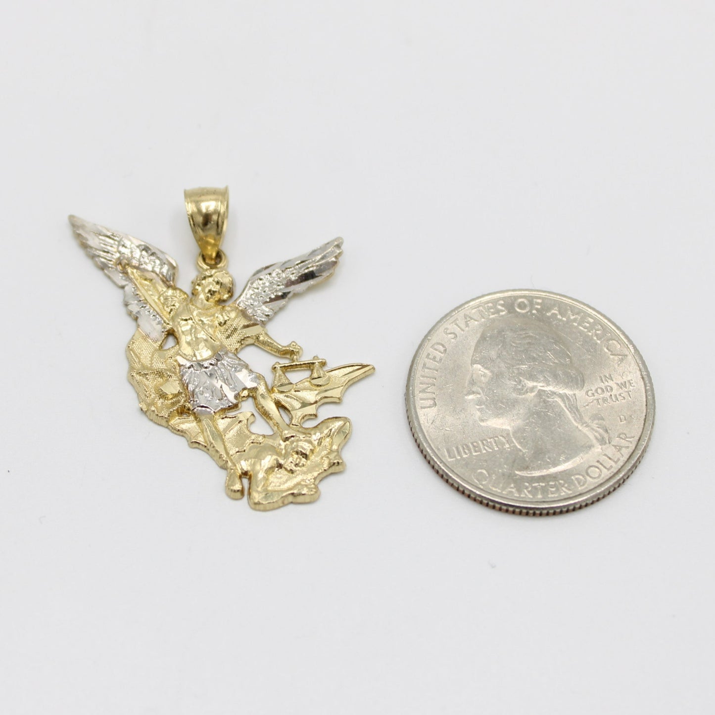 14K San Miguel Pendant Two Tones Yellow Gold