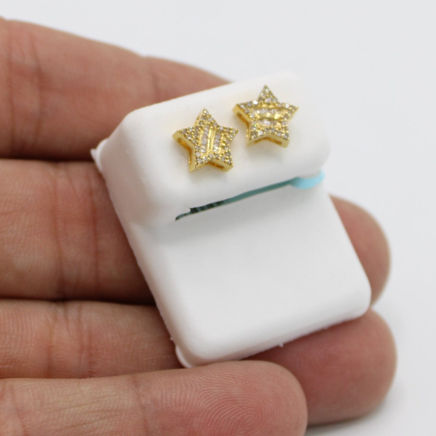 14K šStarš VS Diamond Earrings Yellow Gold