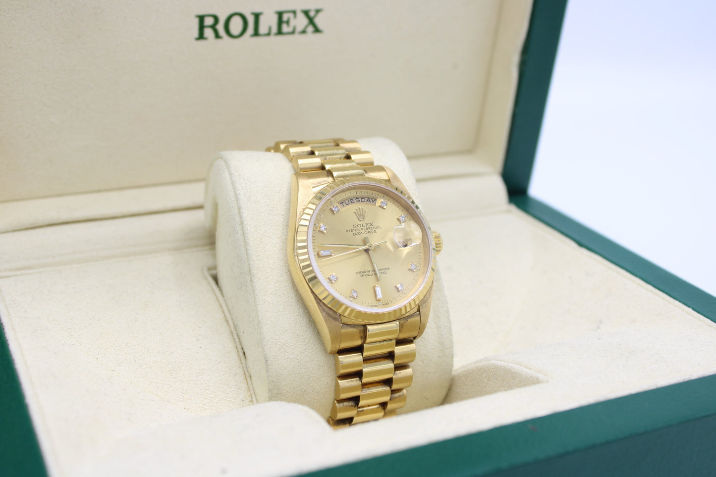 Rolex 18Kt Yellow Gold 36mm Oyster Perpetual Day-Date