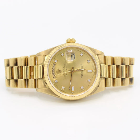 Rolex 18Kt Yellow Gold 36mm Oyster Perpetual Day-Date