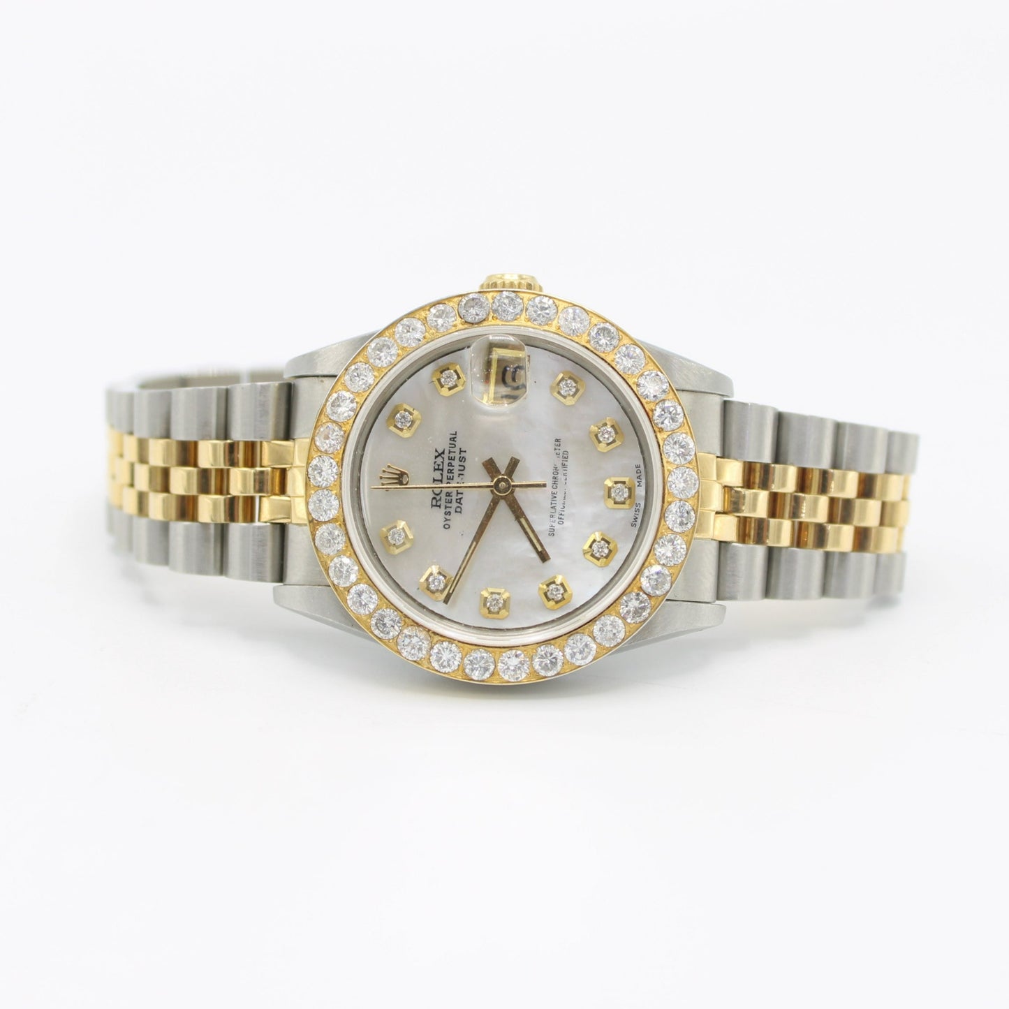 ROLEX LADY-DATEJUST  31MM DIAMOND DIAL WITH TWO TONES BRACELET