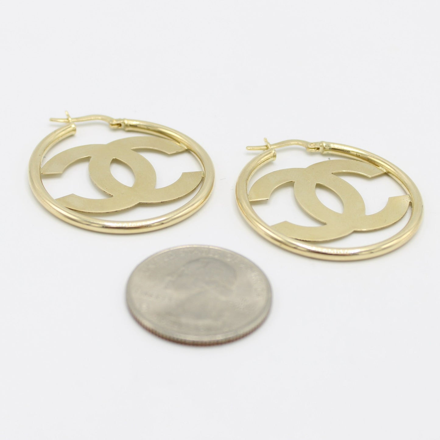 14K Women's Hoops Yellow Gold