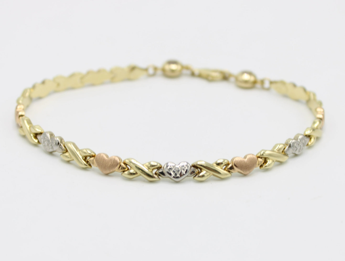 14K Bangle (Yellow-Rose-White) Gold