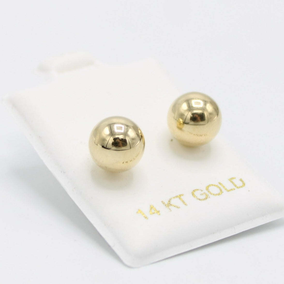 14K đȘ©SpheređȘ© Baby Girl Earring Yellow Gold