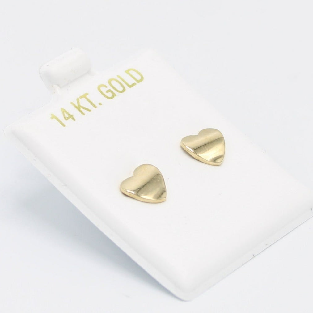 14K ❤️Heart❤️ Earrings Yellow Gold