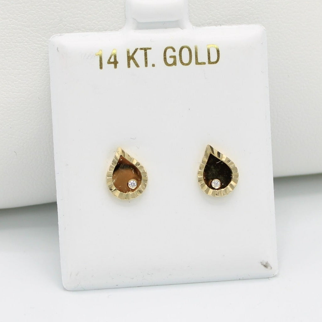 14K š§Tearš§Earrings Yellow Gold