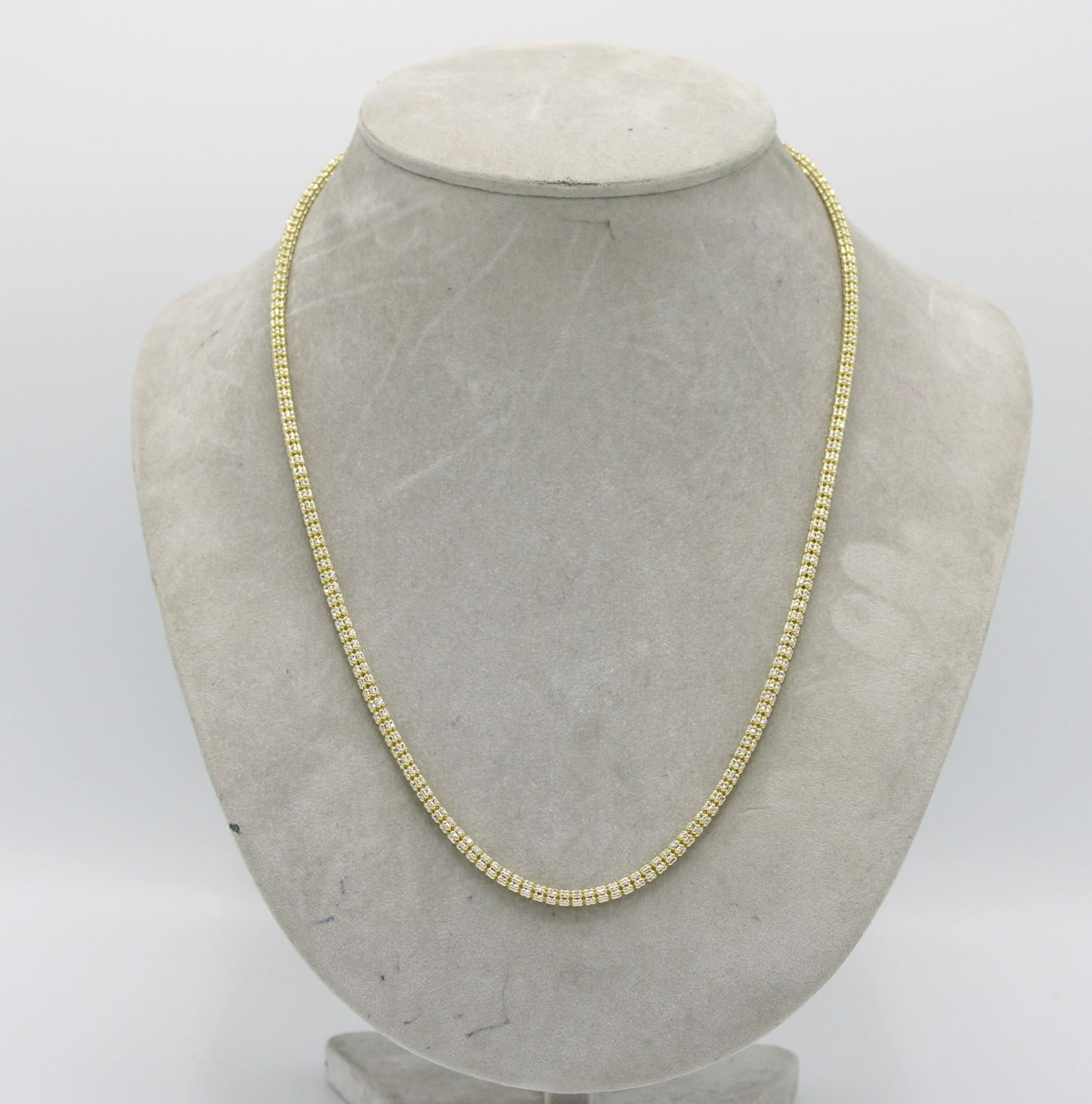 14K Moon Ice Chain Yellow Gold \\ 3.8mm - 24 \\
