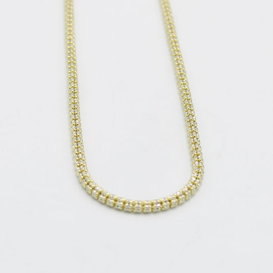 14K Moon Ice Chain Yellow Gold  \\ 3.8mm - 24 \\