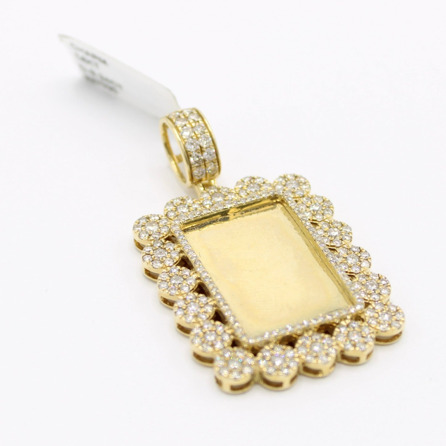 14K VS Diamond Picture Pendant Yellow Gold