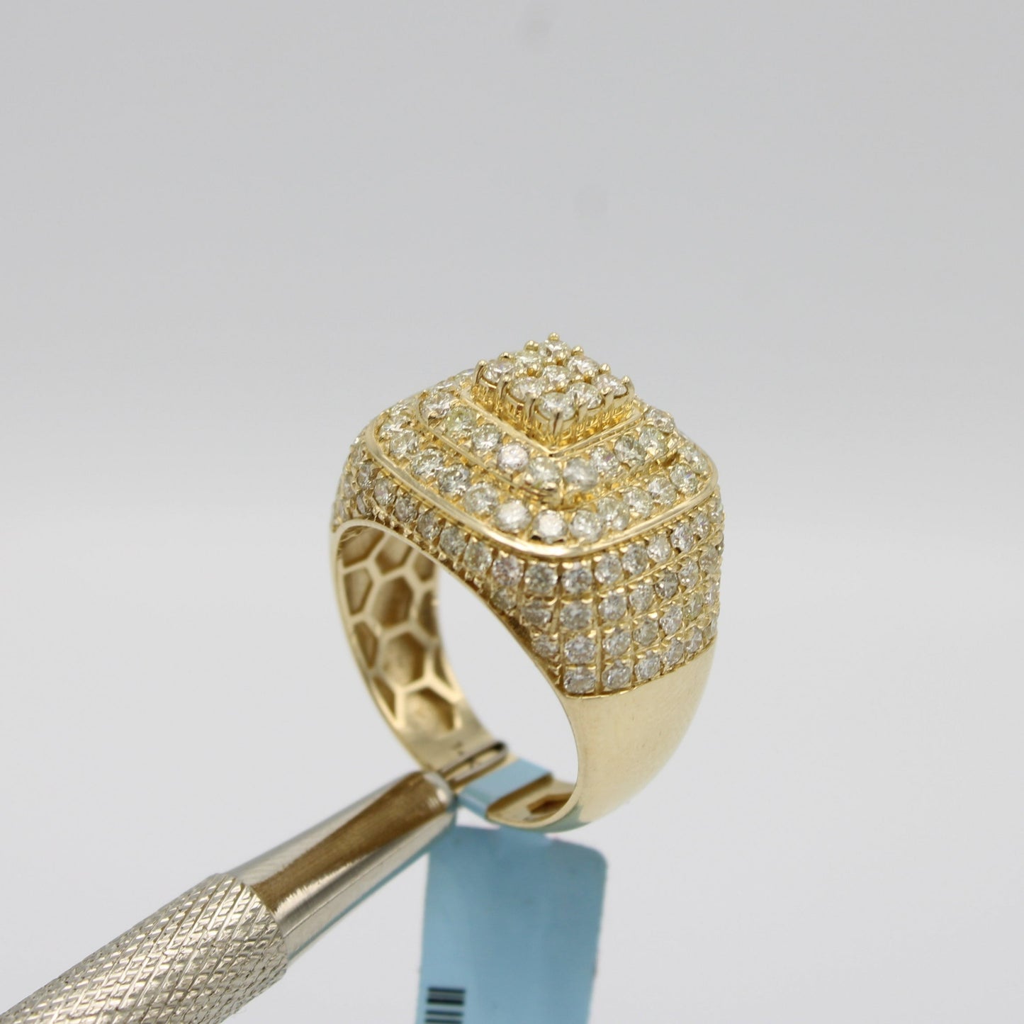 14K VS Diamond Men's Ring Yellow Gold
