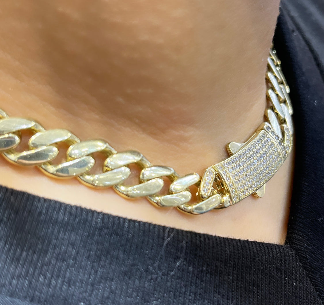 14K Hollow š®š¹ ITTALLO Choker 9 MM \\ 16ā