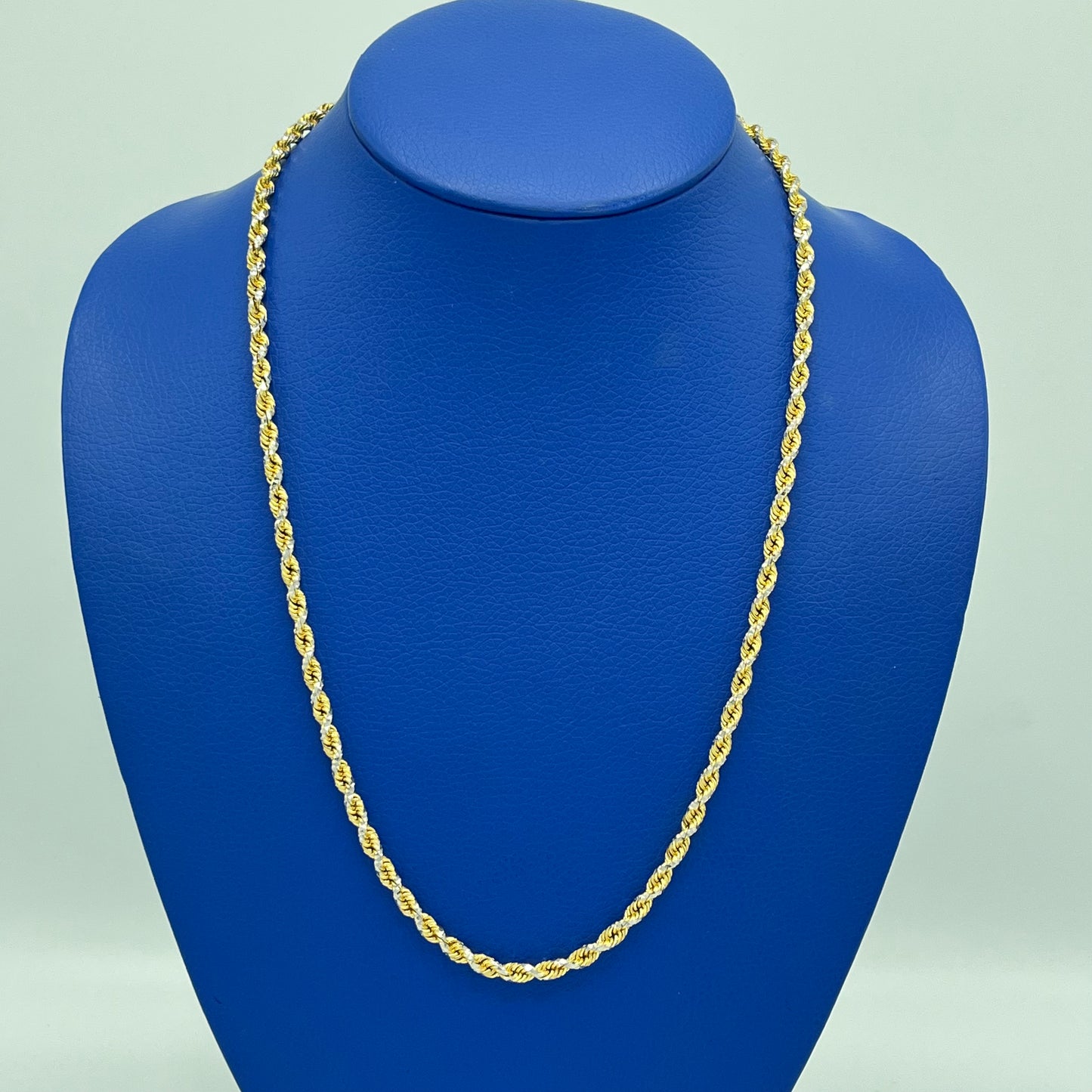 14K Solid Rope Chain Two \\ 4.3 mm - 24” \\