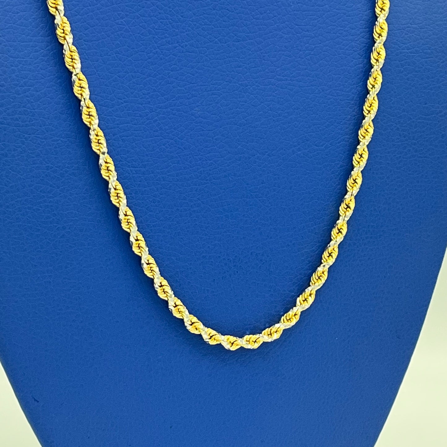 14K Solid Rope Chain Two \\ 4.3 mm - 24” \\