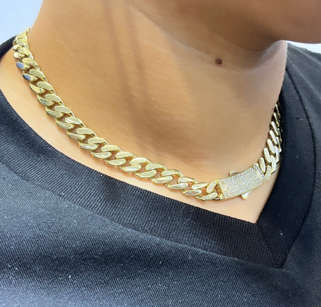 14K Hollow š®š¹ ITTALLO Choker 9 MM \\ 16ā