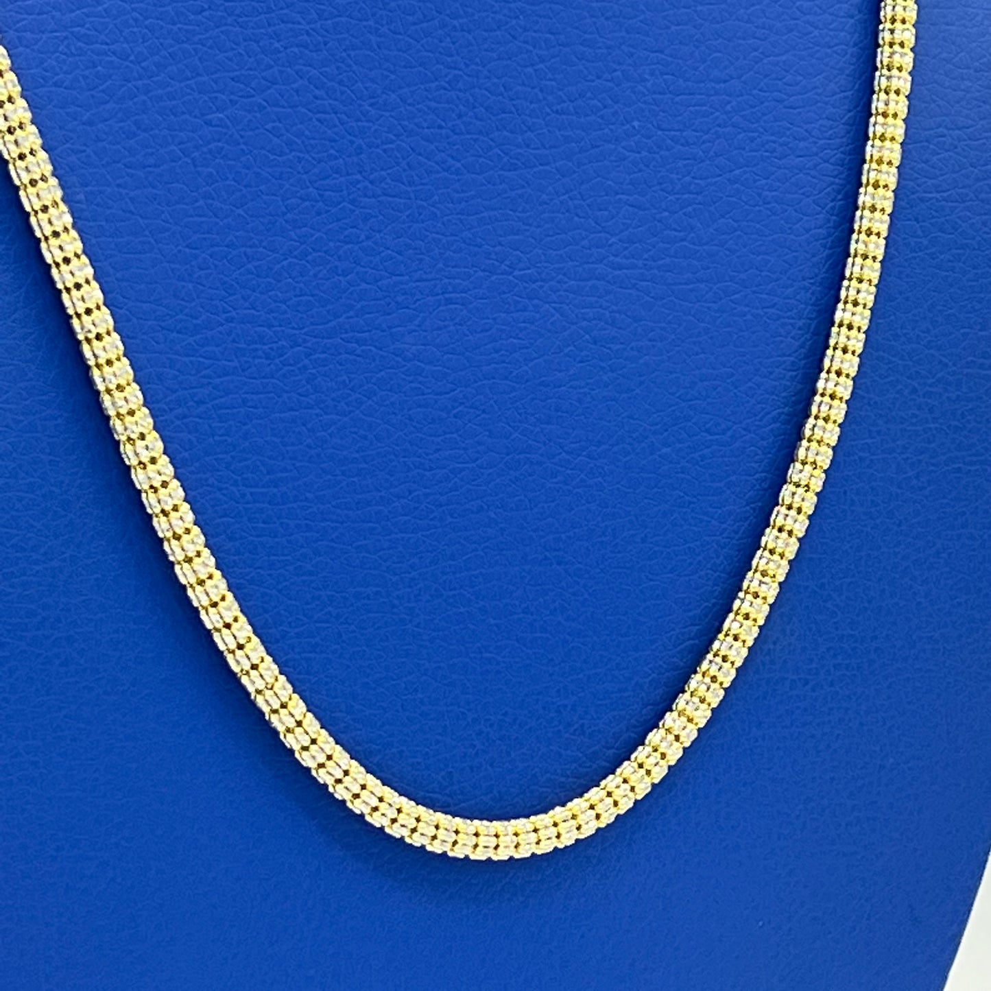 14K Moon Ice Chain \\ 4.6 mm - 24” \\