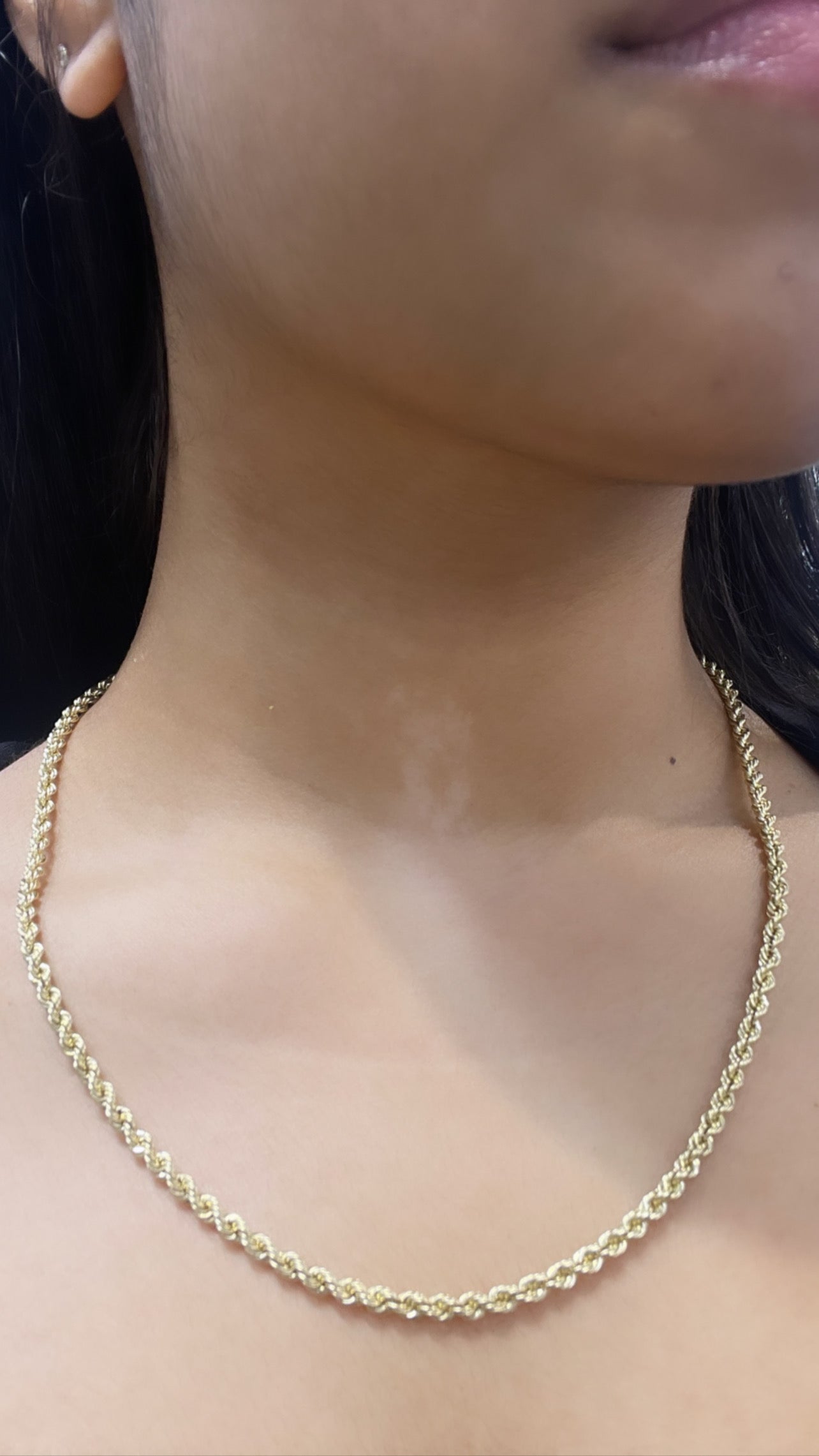 14K Rope Chain (20”- 3.5 mm)
