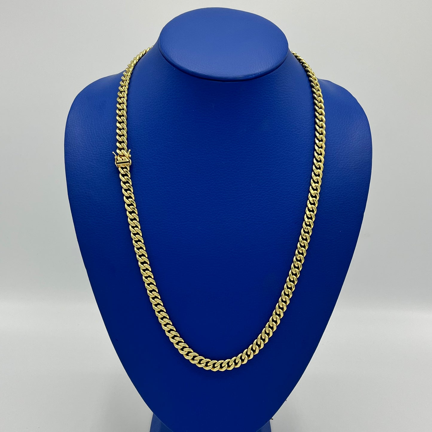 14K Miami Hollow Cuban Chain \\ 7.6 mm - 26”