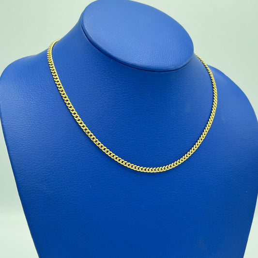 14K Miami Hollow Cuban Chain \\ 3.6 mm - 18â \\