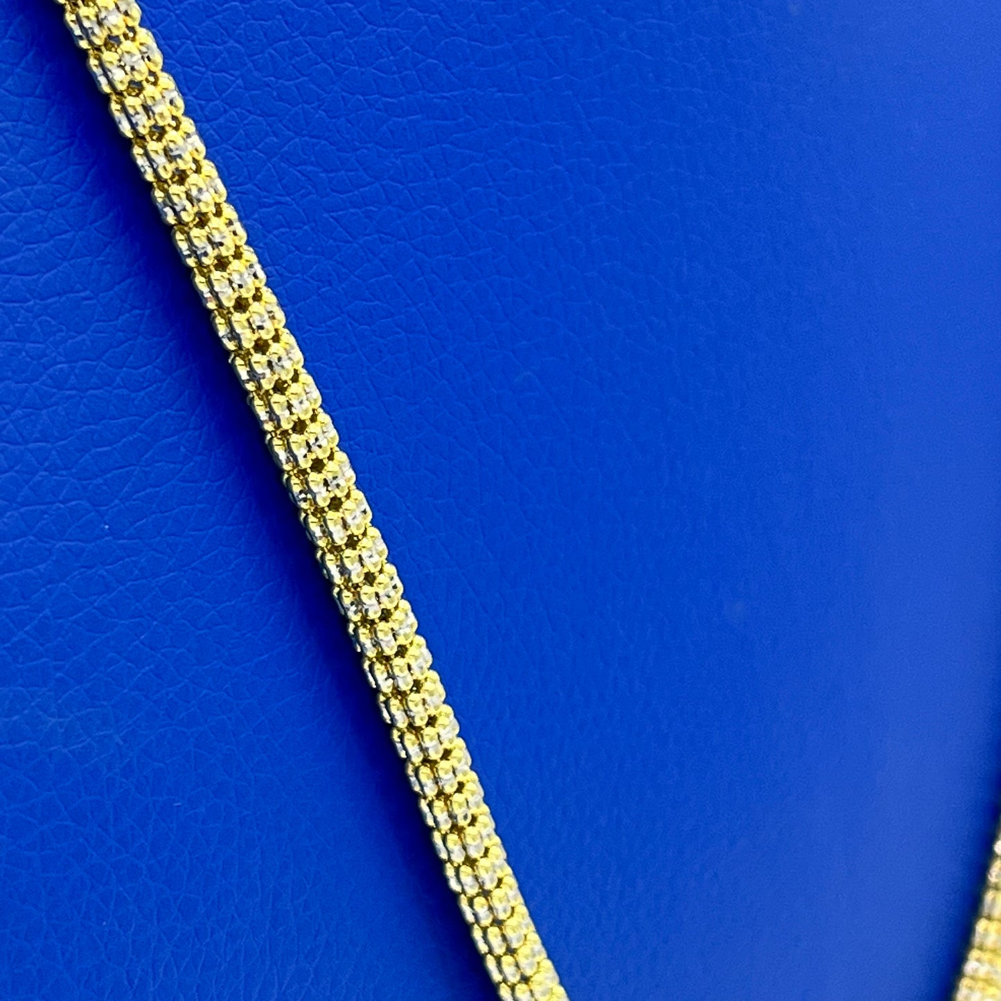 14K Moon Ice Chain \\ 4.6 mm - 24” \\