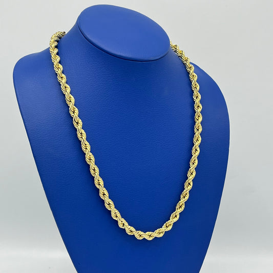 14K Hollow Rope Chain \\ 7.7 mm - 24 ā \\