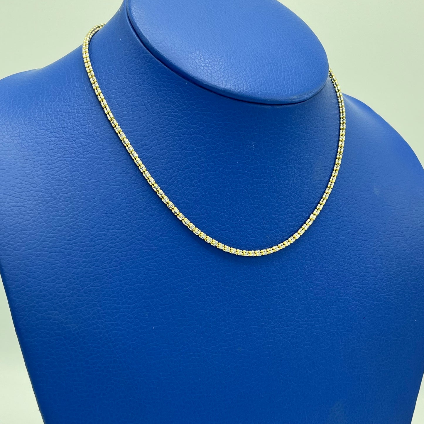 14K Moon Ice Choker \\ 2.5 mm - 16” \\