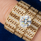 14K Trio Wedding Cz Stones Yellow Yellow