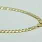 14K Cuban Ankle Bracelet Yellow Gold
