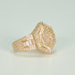 14K Hexagon Cz Men's Ring