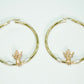 14K Divino Nino Hoops Three Tones