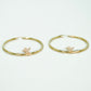 14K Divino Nino Hoops Three Tones