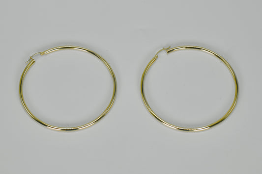 14K Hoops Yellow Gold