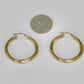 14K Hoops Yellow Gold