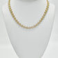 14K Trebol Choker Cz Stones Yellow Gold