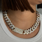14K Choker Milano Full Cz Stones THREE TONES YELLOW WHITE AND ROSE GOLD