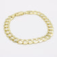 14K Men's Set Cuban Ring and Cuban Bracelet Yellow Gold