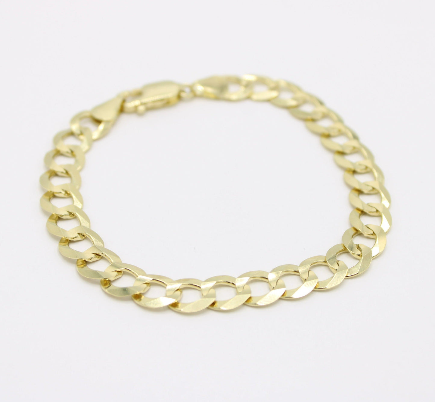 14K Men's Set Cuban Ring and Cuban Bracelet Yellow Gold